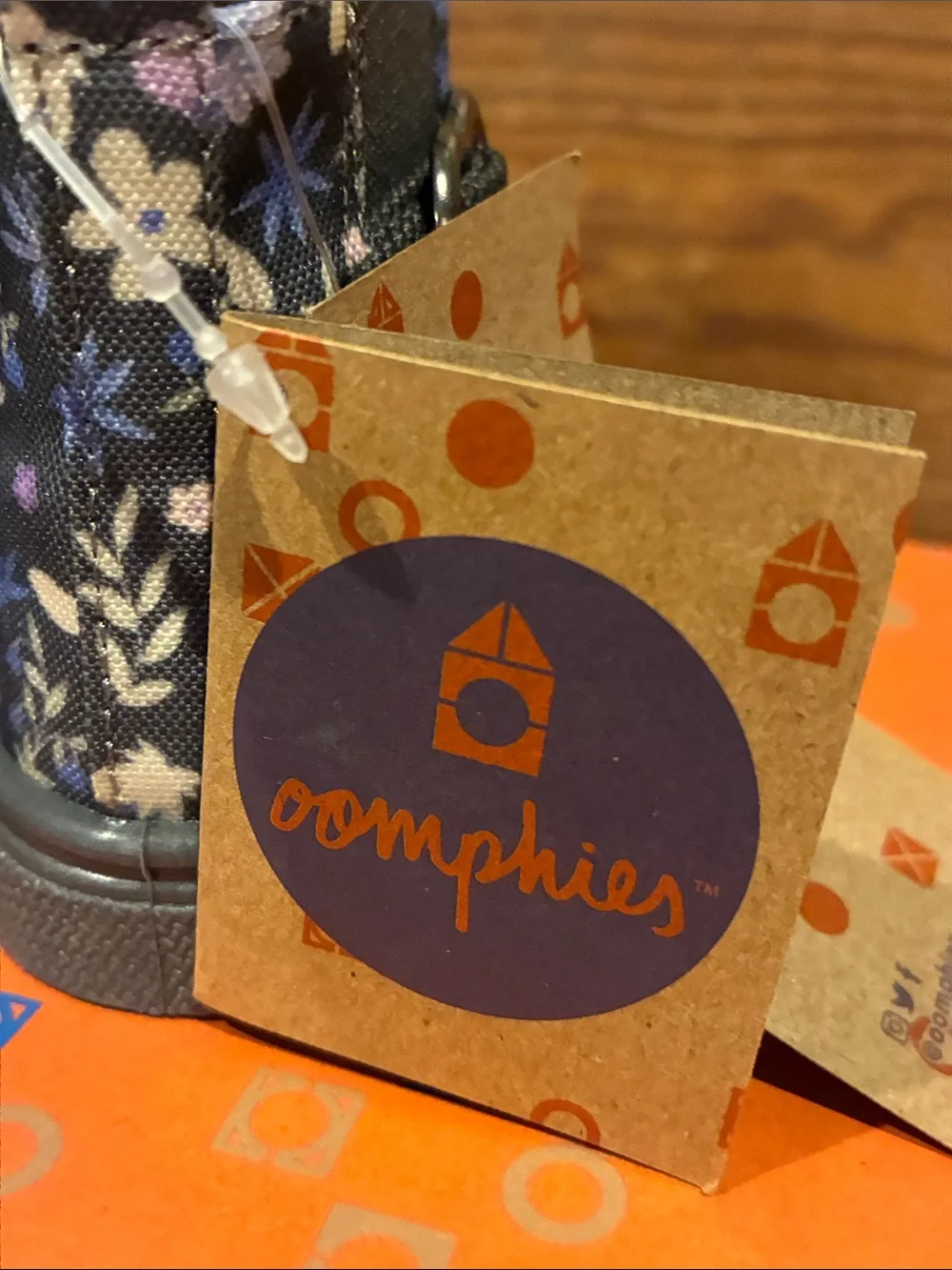 Oomphies Kids Floral Zip-Ankle Boots - New In Box. I have a size 5 and a 7